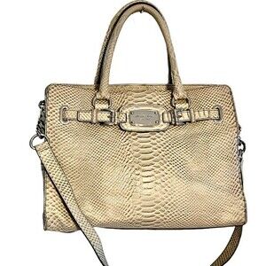 Micheal Kors Crocodile embossed leather bag.